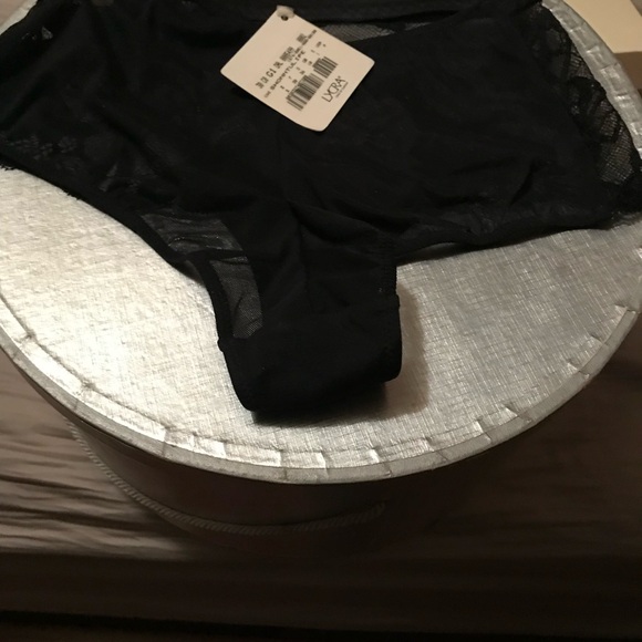 La Perla Black Sheer Lace Panties